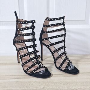 Valentino Garavani Lovestud 105 caged rockstud sandals heels size 38